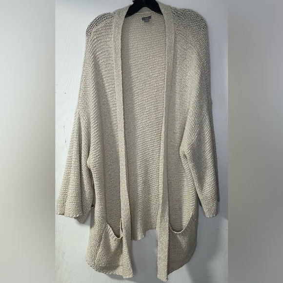 Aerie Cream Heavy Knit Cardigan Size L/XL - Picture 1 of 4
